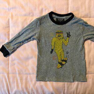 Tiny Whales Kids Long Sleeve Shirt - Skating Bigfoot